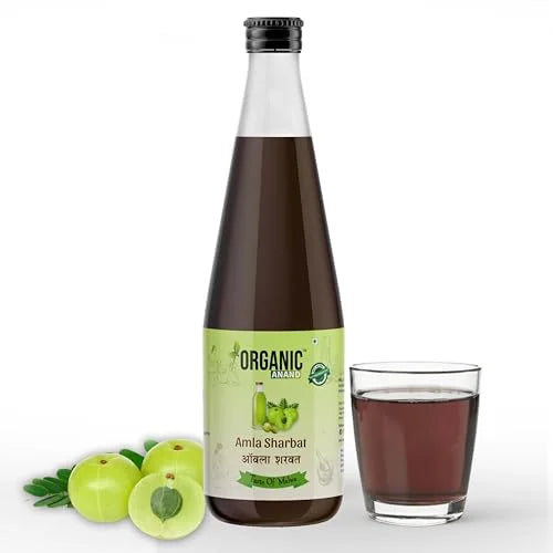 Organic Anand Handmade Gooseberry Lemon Pre-Mix Sharbat Flavoured Thandai (500 Ml)
