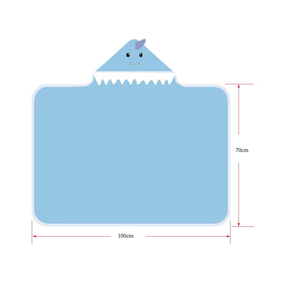 Snugkins Bamboo Hooded Baby Towel - Premium Soft Hooded Bath Towel For Baby, Toddler, Infant, For Boy And Girl - Baby Shark