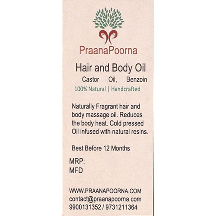 PraanaPoorna Fragrant Castor Oil 100 ml