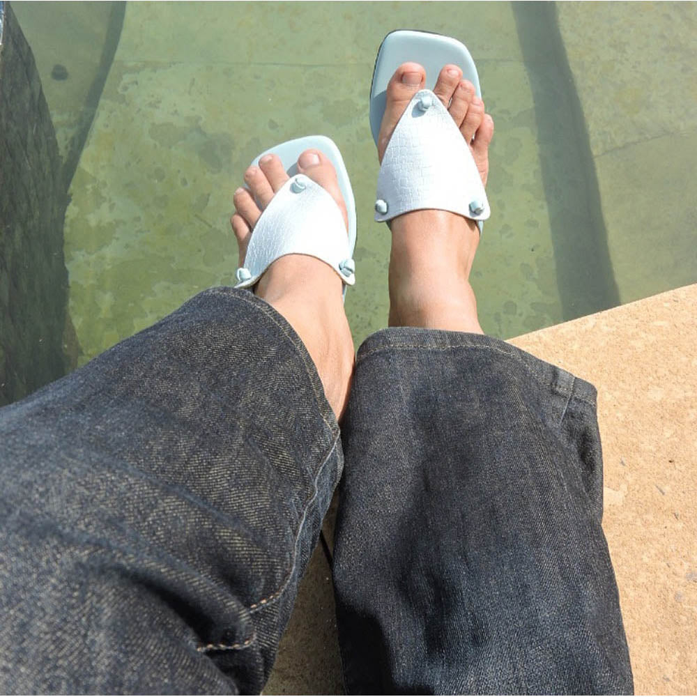 Verde Akasa Open Toe Slide Sandals