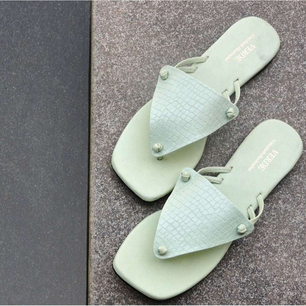 Verde Pisa Open Toe Slide Sandals