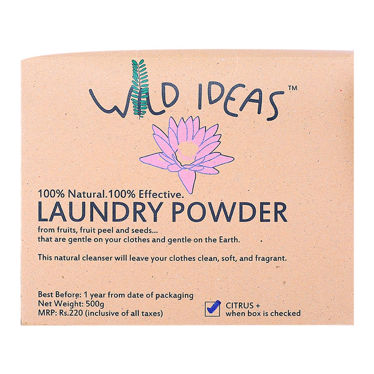 Wild Ideas Hand Made Laundry Powder 500 G (Pack Of 2)