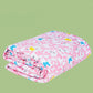 Swaas 100% Pure Cotton Butterfly Floral Pink/Grey Quilt (Single)