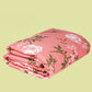 Swaas Antimicrobial 100% Cotton Dusty Floral Pink/Green Quilt (Double)