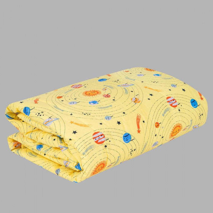 Swaas Antimicrobial 100% Cotton Kids Space Galaxy Quilt (Single)