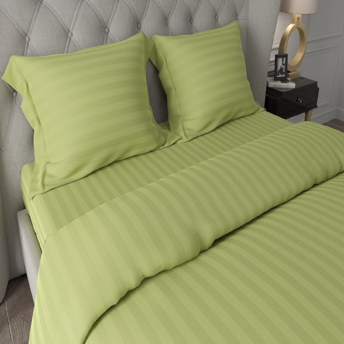 Swaas Antimicrobial 300TC Sateen Striped Pillow Cover