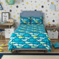 Swaas Blue Wonder 100% Cotton Antimicrobial Kids Bedsheet Set (Single)