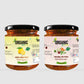 Organic Anand Homemade Nimadi Nimbu Pickles 500gram and Panchmel Mix Pickles 500 Gram Combo Pack of 2 Nimbu ka Achar with Neemwood Spoon (1000 Gram)