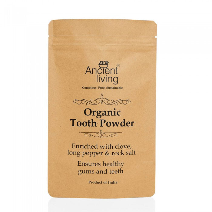 Ancient Living Organic Tooth Powder Pouch 100 gm