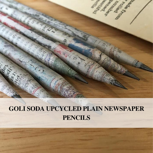 Goli Soda Upcycled Plain Newspaper Pencils