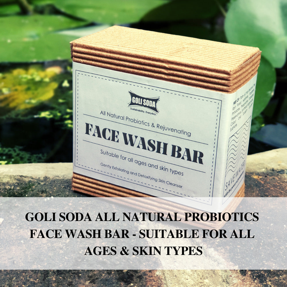 All Natural Probiotics Face Wash Bar | Chemical-Free & 100% Natural - 90 g