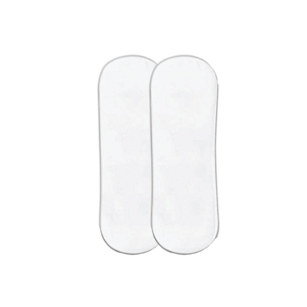 Wet-Free Microfiber Terry Soaker Inserts For Baby Cloth Diapers - Pack Of 2