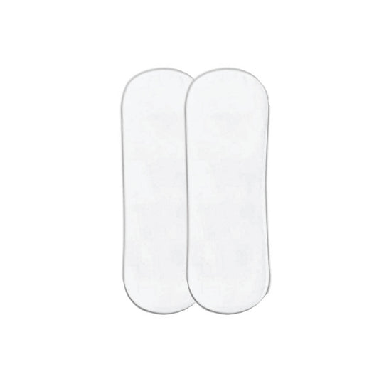 Wet-Free Microfiber Terry Soaker Inserts For Baby Cloth Diapers - Pack Of 2