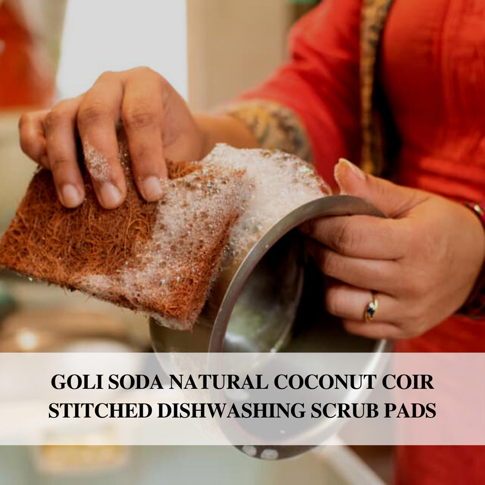 Goli Soda - Natural Coconut Coir Dishwashing Scrub Pads