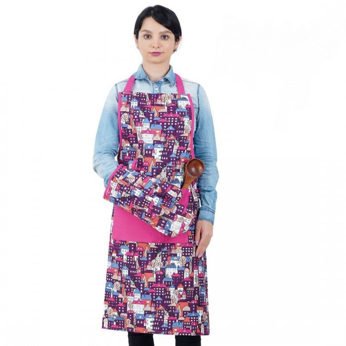 Swaas 100% Cotton Building Blocks Printed Apron