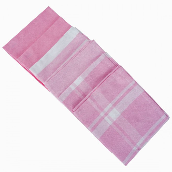 Swaas 100% Cotton Pink Band Kitchen Towel