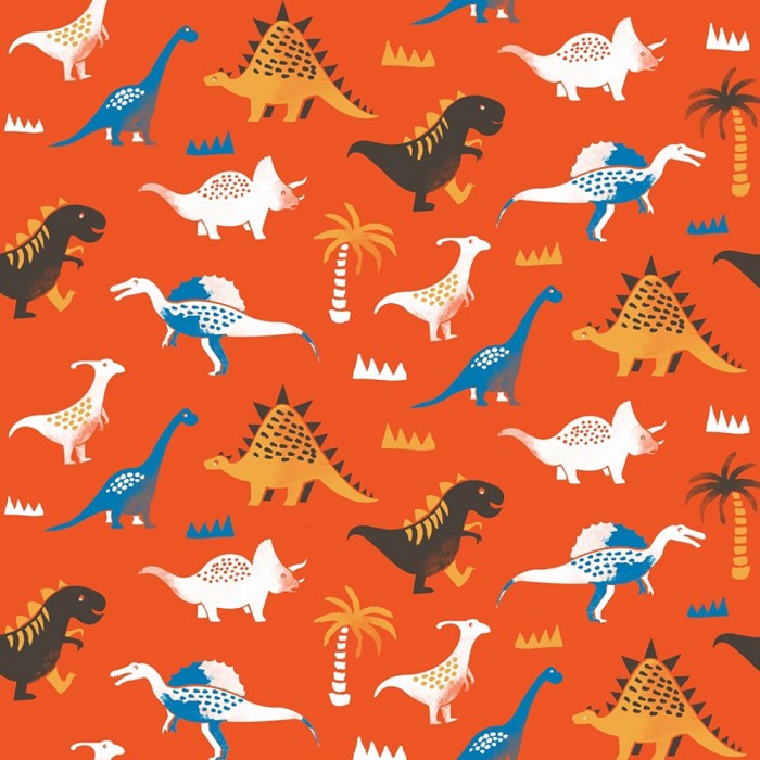 Swaas Jurassic Park 100% Cotton Antimicrobial Kids Bedsheet Set (Single)