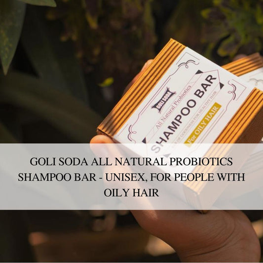 All Natural Probiotic Shampoo Bar for Oily Hair - Nourish & Control Oily Scalp - 90 g