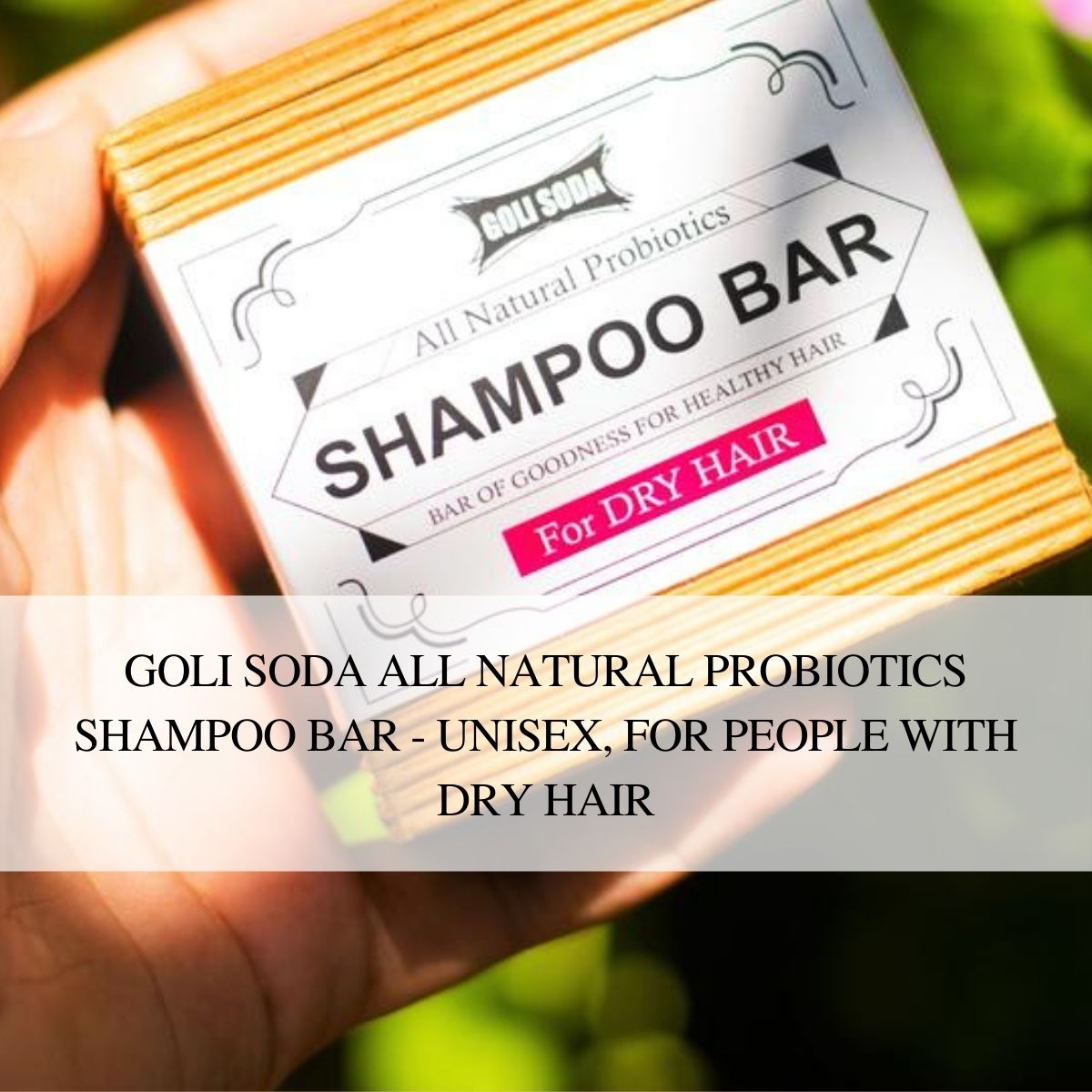 All Natural Probiotics Shampoo Bar for Dry Hair : Sustainable, Natural and Effective  - 90 g