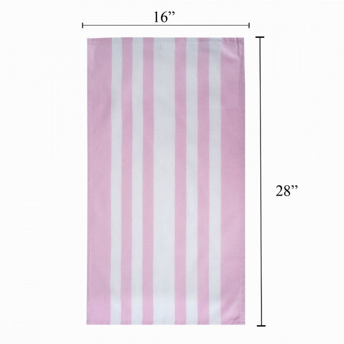 Swaas 100% Cotton Pink Band Kitchen Towel