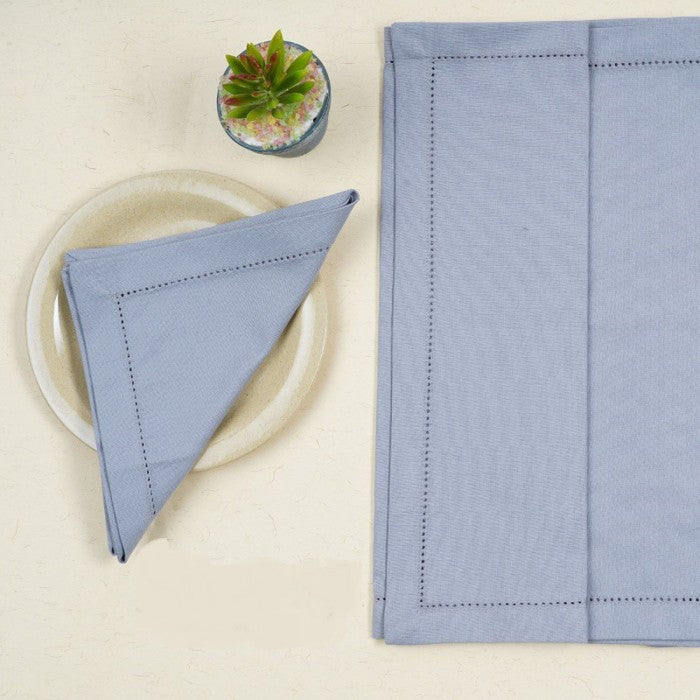 Swaas 100% Cotton Solid Napkin - 6 Pcs Set