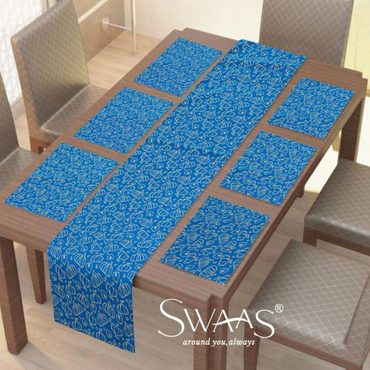 Swaas 100% Cotton Building Blocks Printed Table Runner