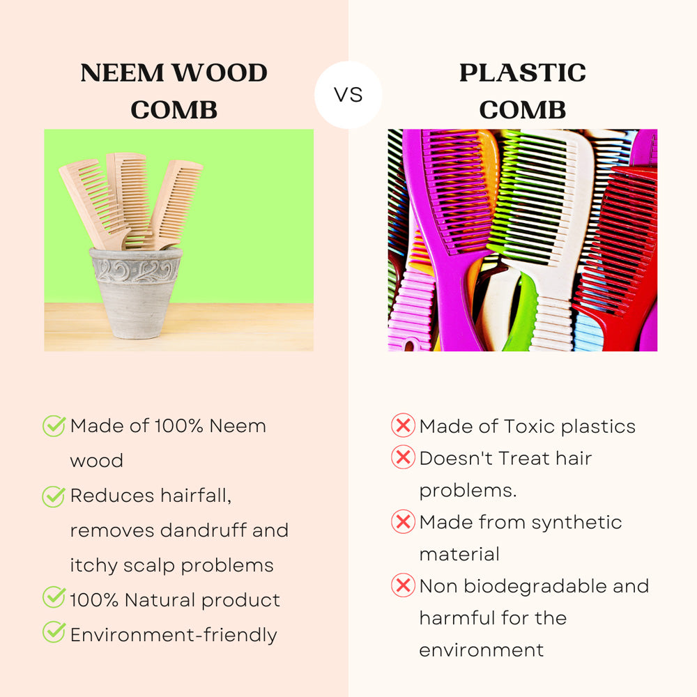 Neem Wood Comb for Natural Hair Care