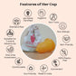 Goli Soda Her Cup Reusable Menstrual Cup for Women - Yellow