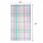 Swaas 100% Cotton Pink Floral and Checked Kitchen Towel - Pink - Set of 6