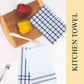 Swaas 100% Cotton Blue Rail Kitchen Towel - Set of 6