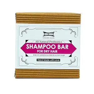 All Natural Probiotics Shampoo Bar for Dry Hair : Sustainable, Natural and Effective  - 90 g