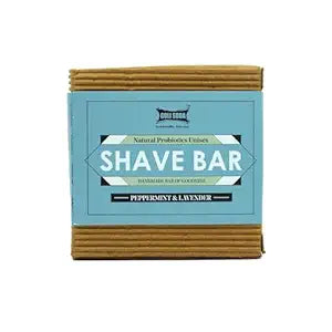 All Natural Shave Bar with Aloe Vera & Coconut Oil | Probiotics for Healthy Skin | Unisex Shave Bar - 90 g