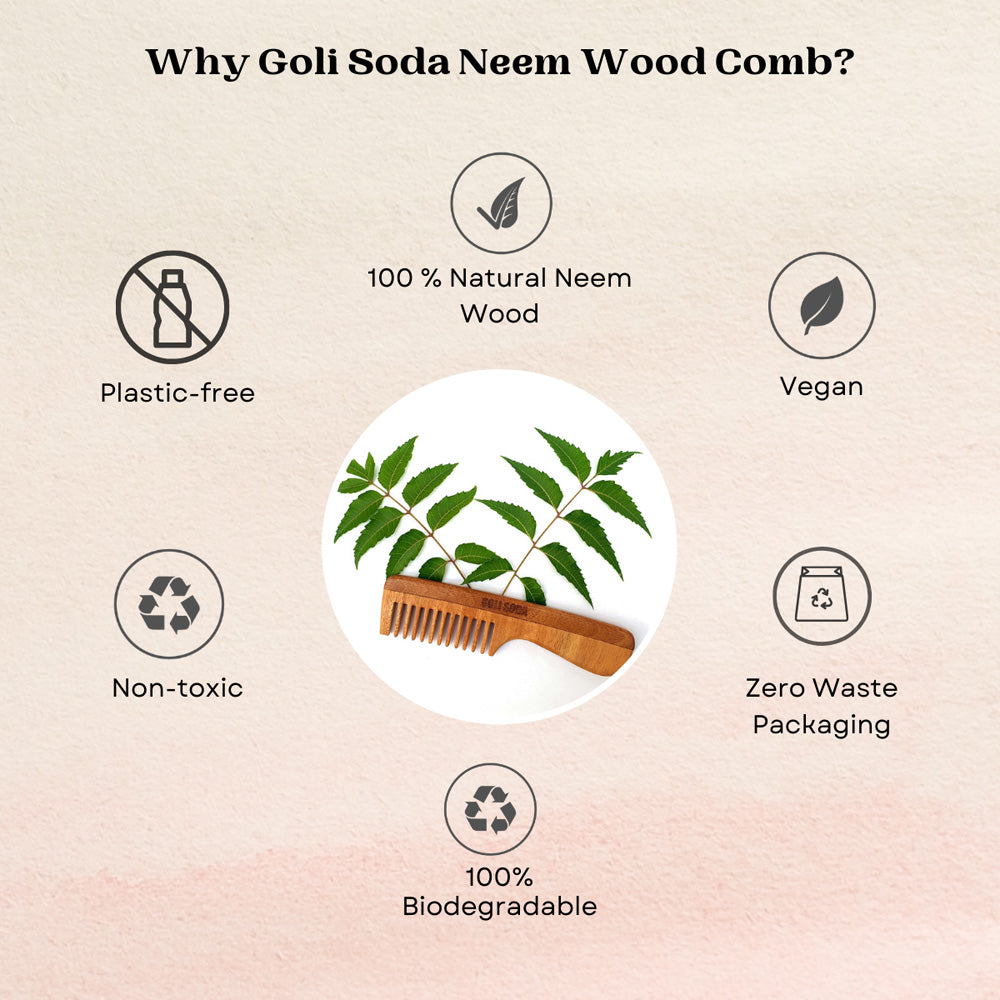 Neem Wood Comb for Natural Hair Care