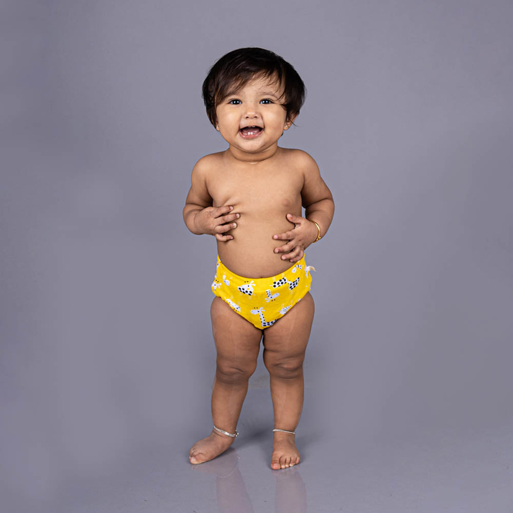 Snugkins 100% Cotton Underwear/Briefs For Child/Toddlers/Kids (Boys & Girls) Pack Of 5 - Tiny Tushies (9-12Months)