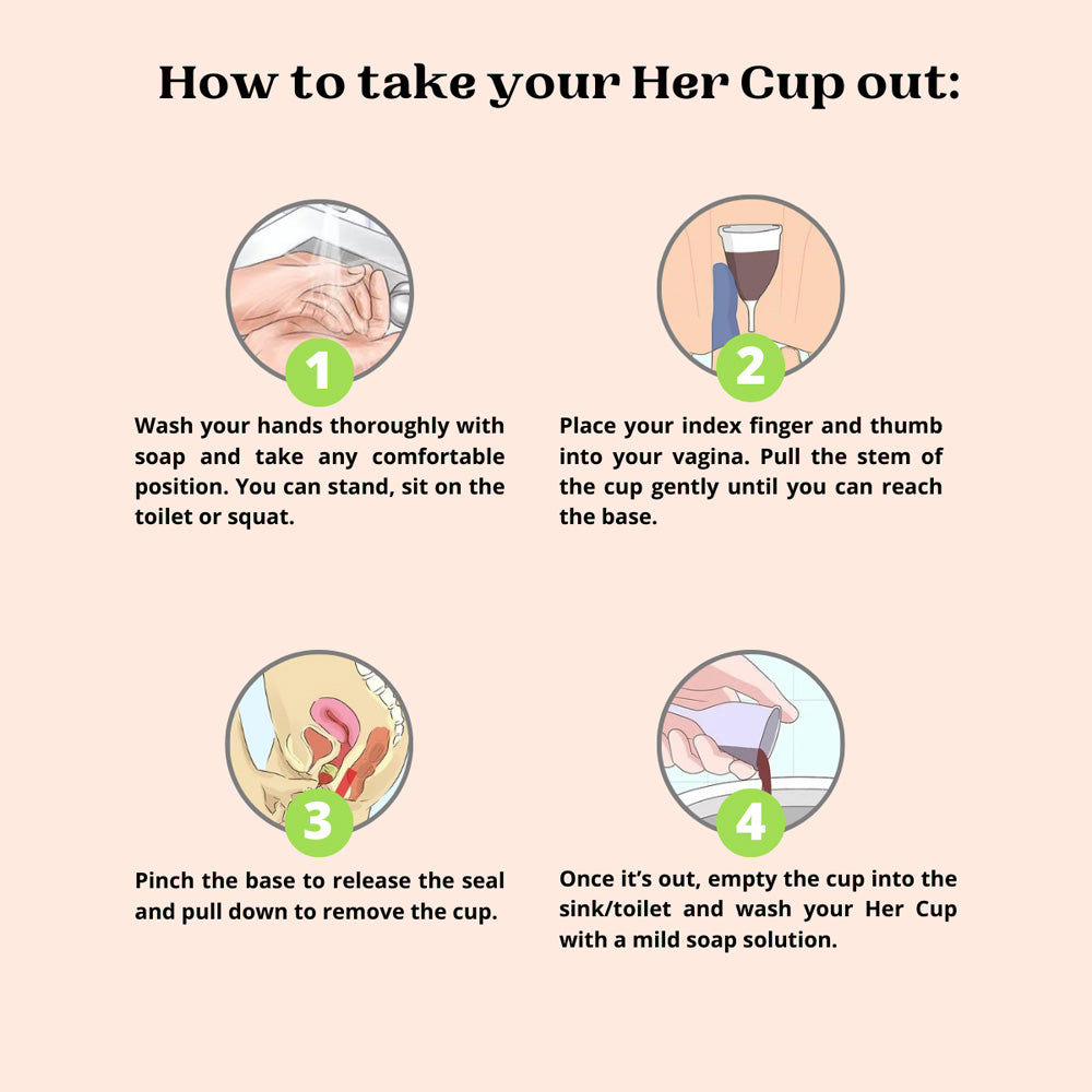 Goli Soda Her Cup Reusable Menstrual Cup for Women - Teal
