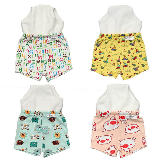 Snugkins Potty Training Shorts For Toddlers, Boys And Girls | 100% Cotton. (Size 2, Fits 2 – 3 Years) - Pack Of 4