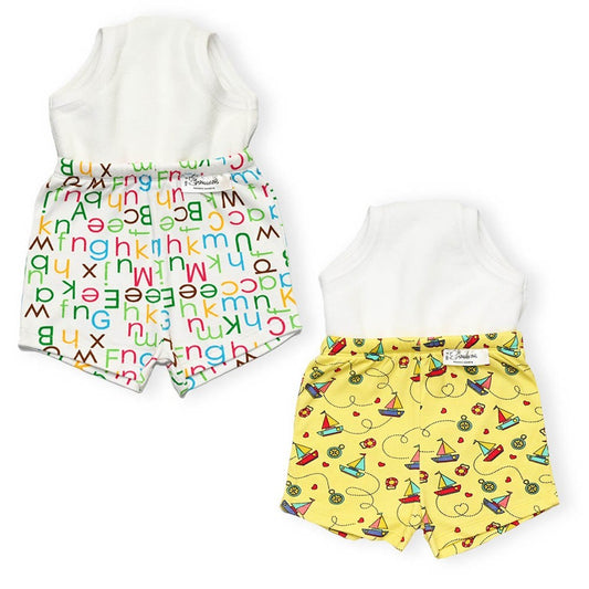 Snugkins Potty Training Shorts For Toddlers, Boys And Girls | 100% Cotton. (Size 2, Fits 2 – 3 Years) - Pack Of 2