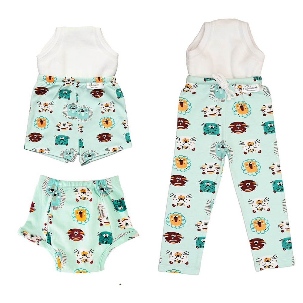 Snugkins Potty Training Padded Pants, Pajamas & Shorts For (Boys And Girls) Babies,Toddlers & Kids.100% Cotton, (Size 4, Fits 4 – 5 Years) - Shiny Sher