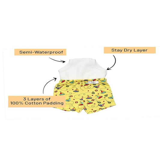 Snugkins Potty Training Shorts For Toddlers, Boys And Girls | 100% Cotton. (Size 4, Fits 4 – 5 Years) - Pack Of 1