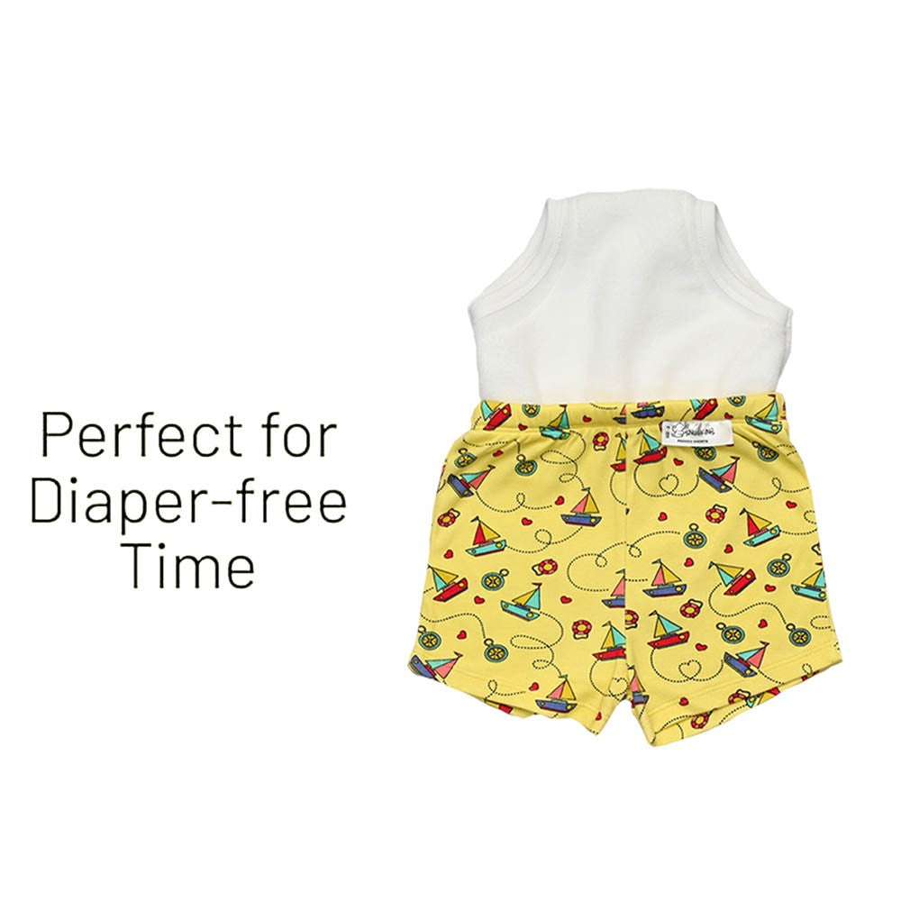 Snugkins Potty Training Shorts For Toddlers, Boys And Girls | 100% Cotton. (Size 3, Fits 3 – 4 Years) - Pack Of 1