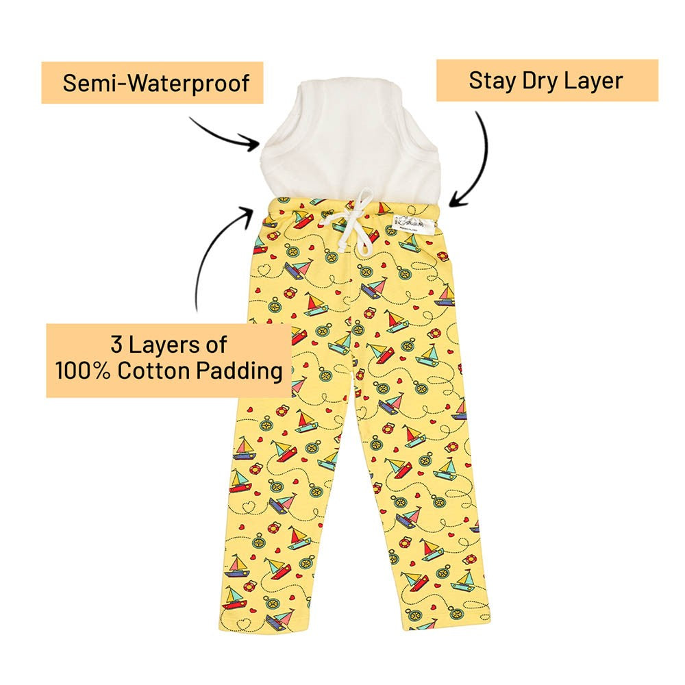 Snugkins Diaper Pants | Potty Training Pajamas For Toddlers, Boys And Girls. 100% Cotton. (Size 1, Fits 1 – 2 Years) - Pack Of 3