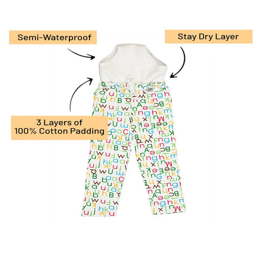 Snugkins Potty Training Padded Pants, Pajamas & Shorts For (Boys And Girls) Babies,Toddlers & Kids.100% Cotton, (Size 4, Fits 4 – 5 Years) - Kindergarten Tales