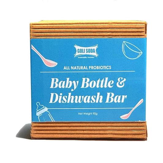 Goli Soda All Natural Probiotics Baby Bottle & Dishwash Bar - 90 g