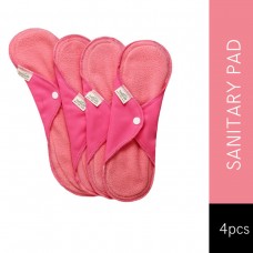 Fabpad Reusable Washable Sanitary Cloth Pads Napkins ( Pink ) ( Pack Of 4 )