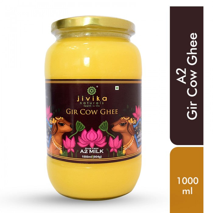 Jivika Naturals Desi A2 Cow Ghee (Bilona Ghee), 1 L