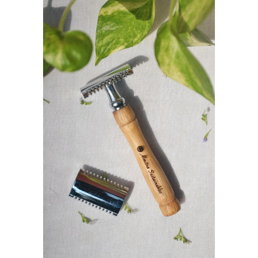 Almitra Sustainables Reusable Bamboo Safety Razor (Double Edged)