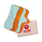 Avni Fluff Washable Panty Liner (240MM (Large), Pack of 4) | Antimicrobial | With Storage pouch | Everyday use