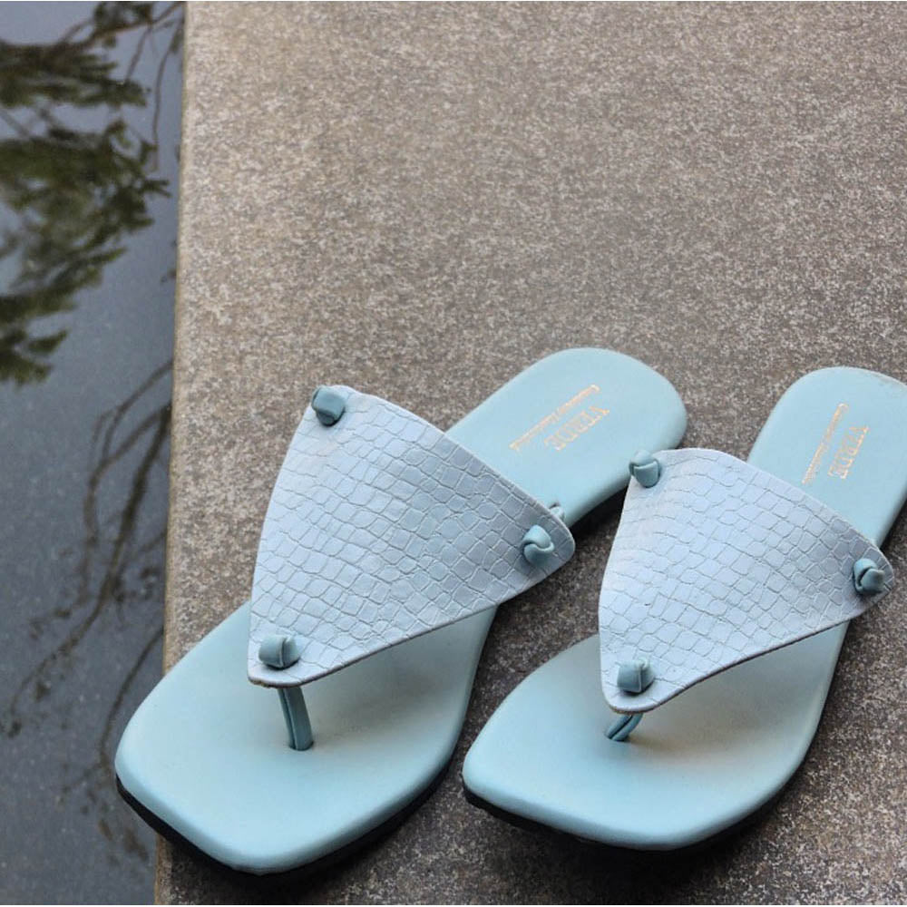 Verde Akasa Open Toe Slide Sandals