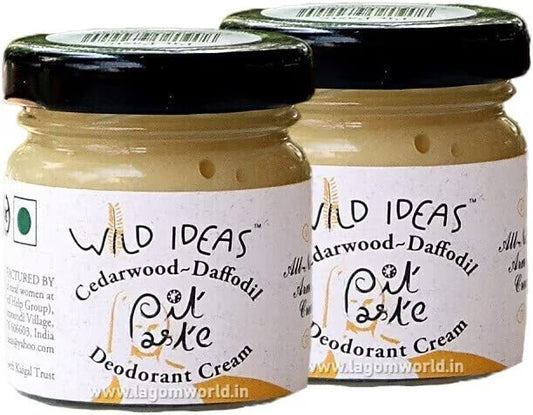 Wild Ideas Pit Paste Deodorant Cream Cedarwood & Daffodil 30G (Pack Of 2)