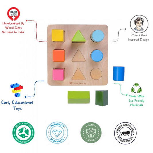 Brain Factory Colour And Shape Sorting Toy (Age 18 months and above)